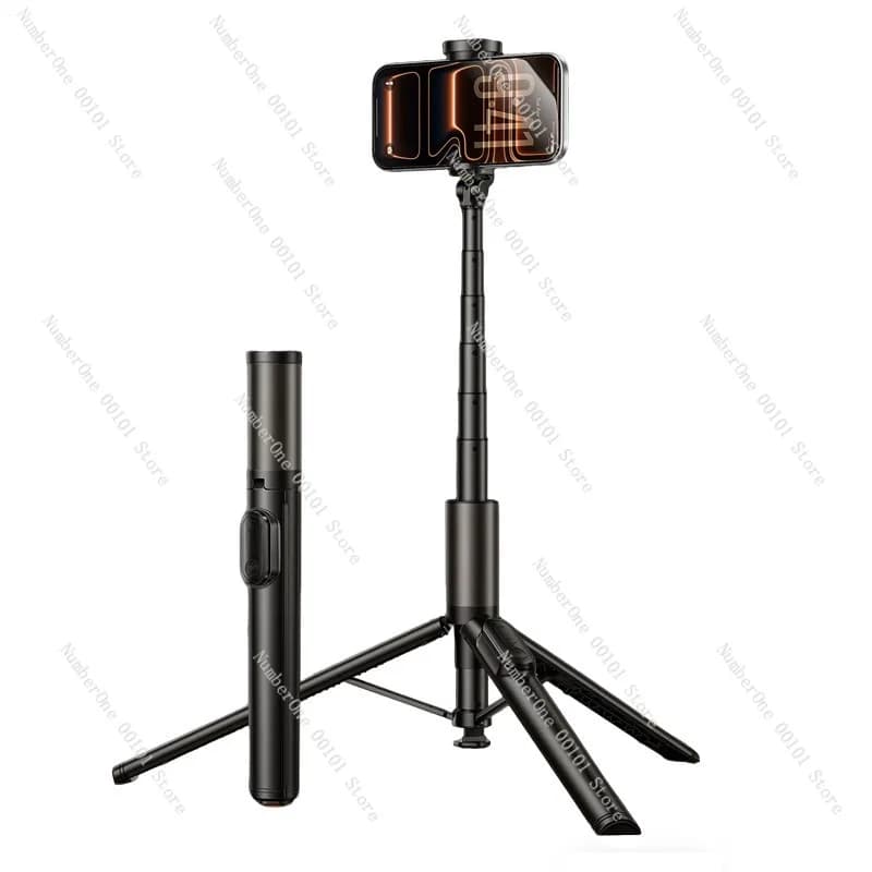 Treppiede per selfie stick, supporto per telefono, supporto telescopico anti-vibrazione, strumento per streaming live e fotografia da tavolo e da pavimento, portatile