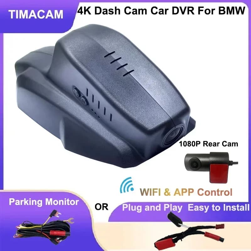 DVR recorder for car 4K 2160P for BMW Series 2 220i 218i F44 F45 F46 F22 F23 2016 - 2021 2023 Dash Cam Front and rear camera