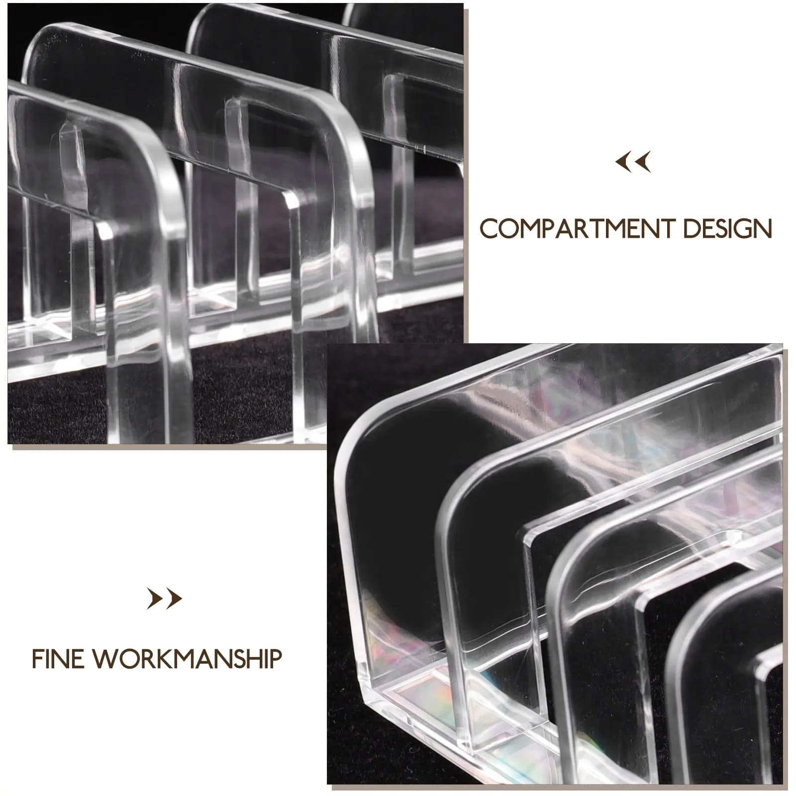 Eyeshadow Palettes Organizer Transparent Makeup Palettes Holder Desktop Organizer Tray Blusher Holder Vanity Storage
