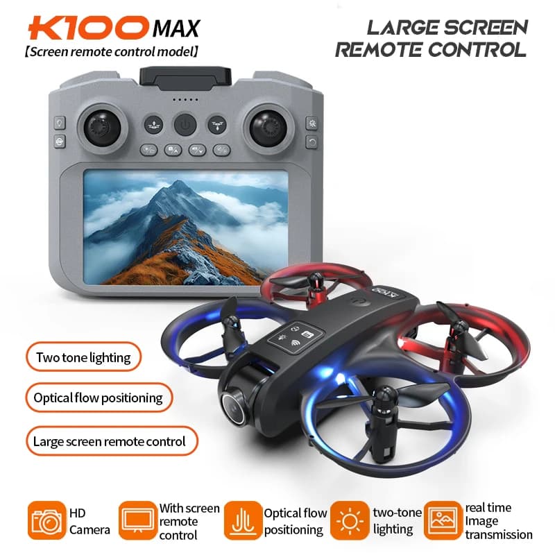 2026 New Mini Drone Professional 5K HD Dual Camera Aerial Photography Fpv Screen Optical Flow Quadcopter Drone child Toy Gift