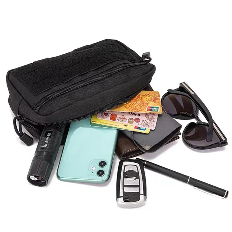 Tactical Molle Cell Phone Pouch EDC Pouch Waist Pack Emergency EMT Utility Tool Pouch First Aid Kit Pouch Hunting Bag