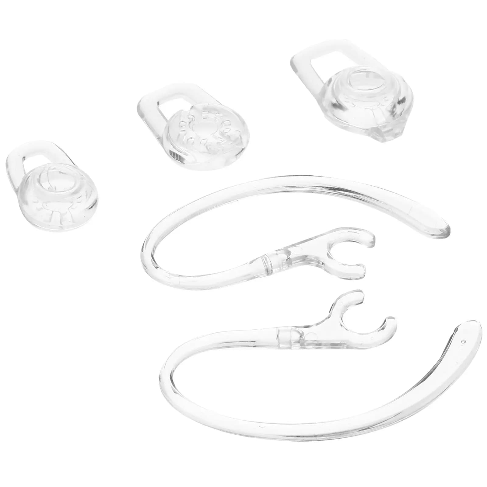 20Pcs Comfort Fit Ergonomic Earbud Tips Ear Hooks Ear Covers for Wireless Headsets Sound Isolating Eco Friendly Material