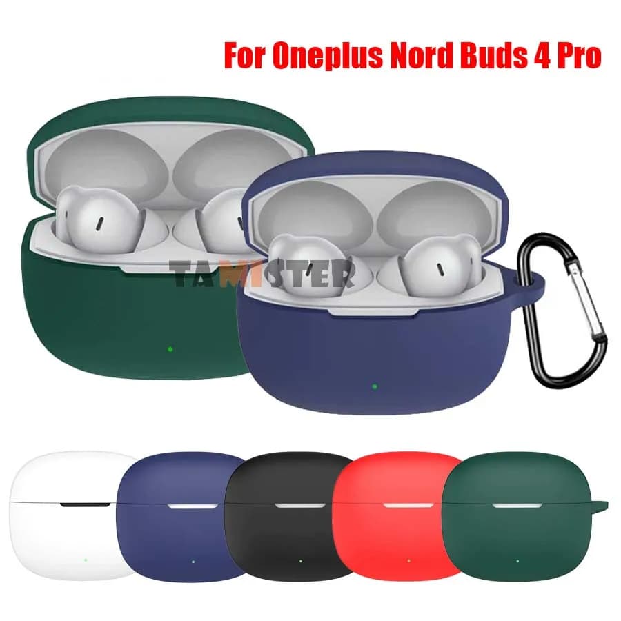 Silicone Case Cover For OnePlus Nord Buds 4 Pro Bluetooth Wireless Earphone Protective Sleeve Protector Shell Skin Accessories