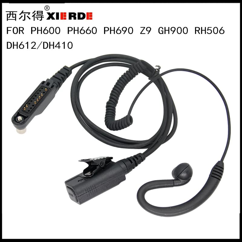 XIERDE Per Caltta ZTE Gunda DH410 PH690 Radio bidirezionale Auricolare PH900 PH600 Walkie Talkie Auricolare Z9 PH890 Cuffie con condotto d'aria