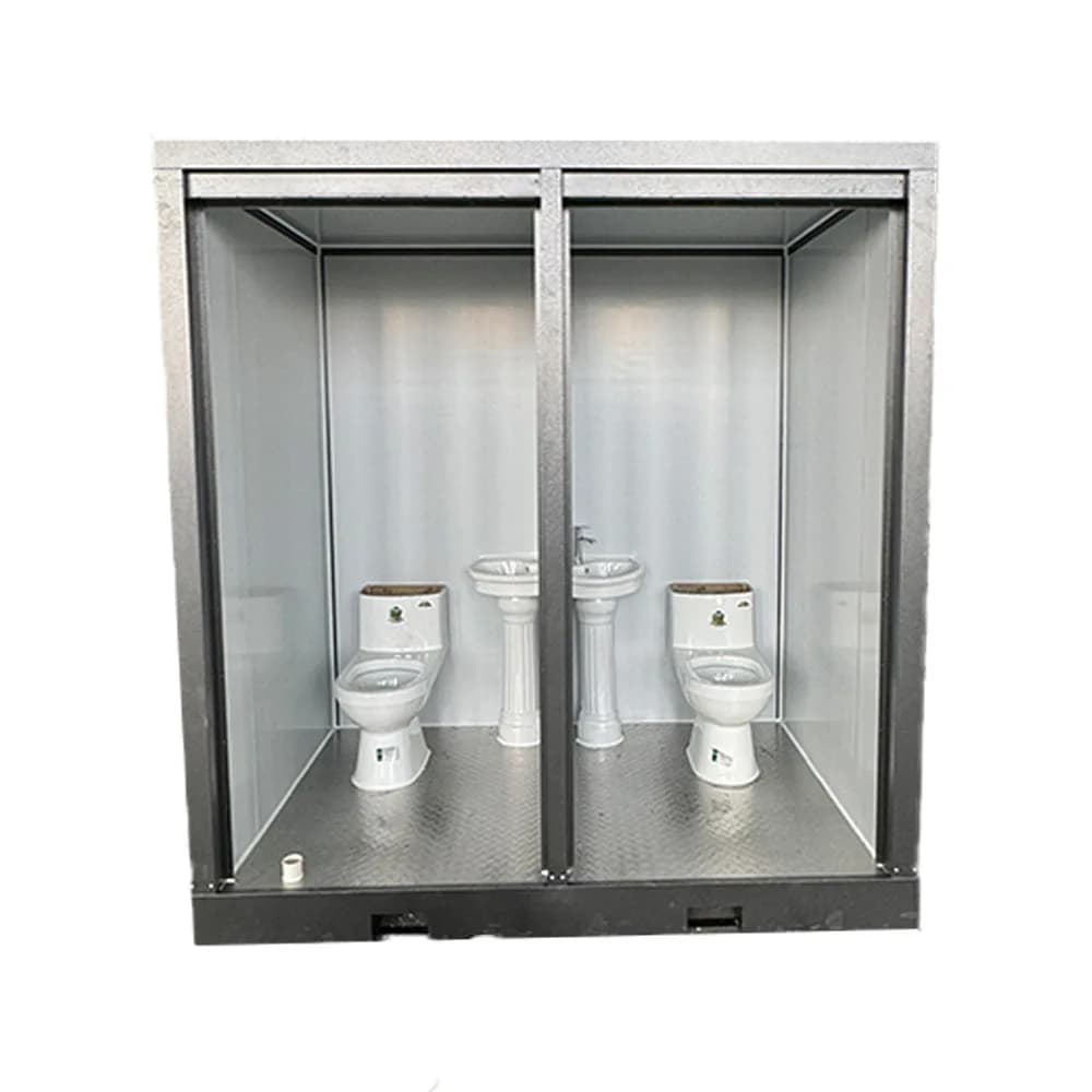 WC mobile doppio semplice per esterni DSA, all'ingrosso da Shandong Linyi, portatile per aree rurali