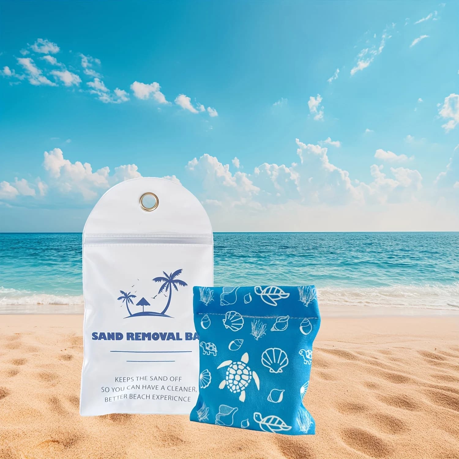 Essenziali per Vacanze al Mare: Borsa Rimuovi-Sabbia, Guanto Magico per Eliminare la Sabbia, Accessori da Viaggio per Surf, Nuoto e Campeggio
