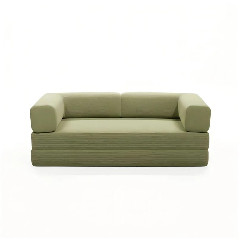 # Divano Modulare Reclinabile in Corduroy Resistente per Soggiorno, Larghezza 150cm, con Rivestimento Rimovibile, 2 Posizioni