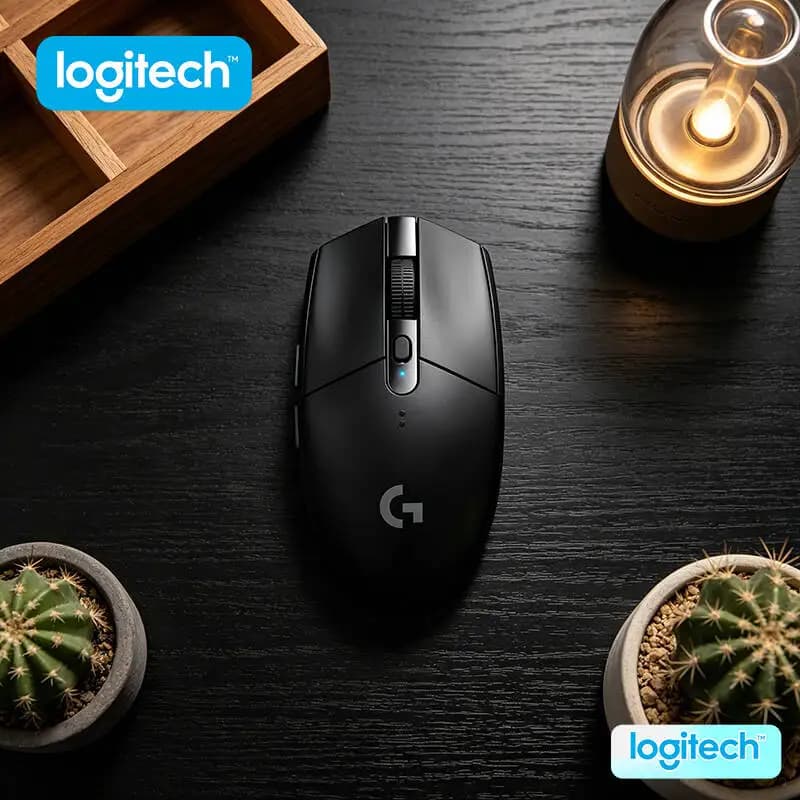 Logitech G304 LIGHTSPEED Wireless Gaming Mouse 12000 DPI 1ms Latency HERO Sensor 250hr Battery Budget Gaming Compact Users
