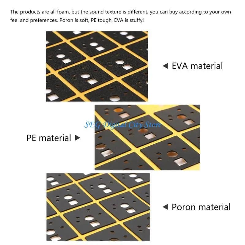 U75B Shaft Underpad PORON EVA PE Material Switch Film 120pcs for Mechanical Keyboard