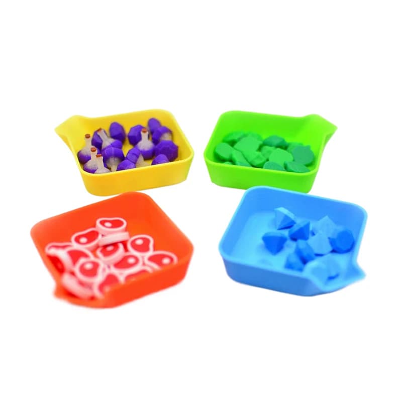 1 pz supporto universale per pezzi di gioco e vassoi per token in plastica per giochi da tavolo gamma di giochi di ruolo organizzatore di archiviazione di accessori per giochi