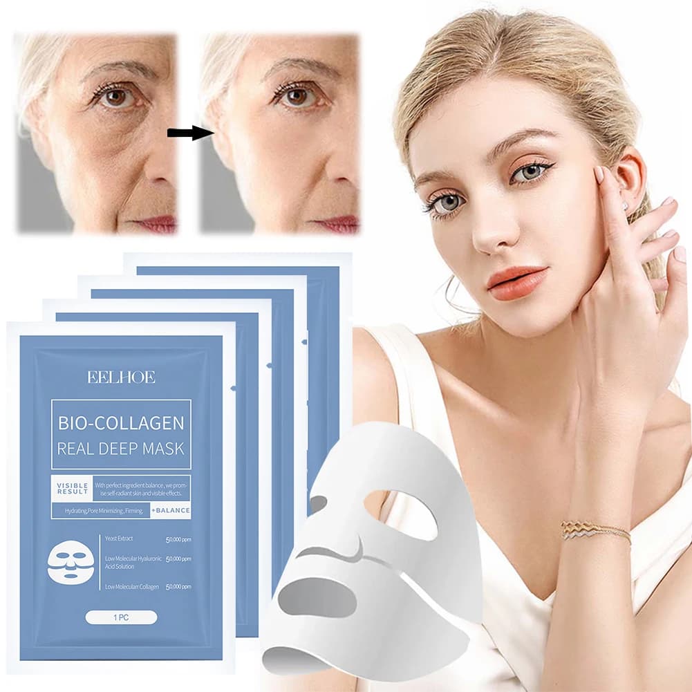 Maschera in foglio di collagene solubile con maschera profonda reale al Bio-collagene con maschera Peel Off Volume di Film inverso al collagene idrolizzato
