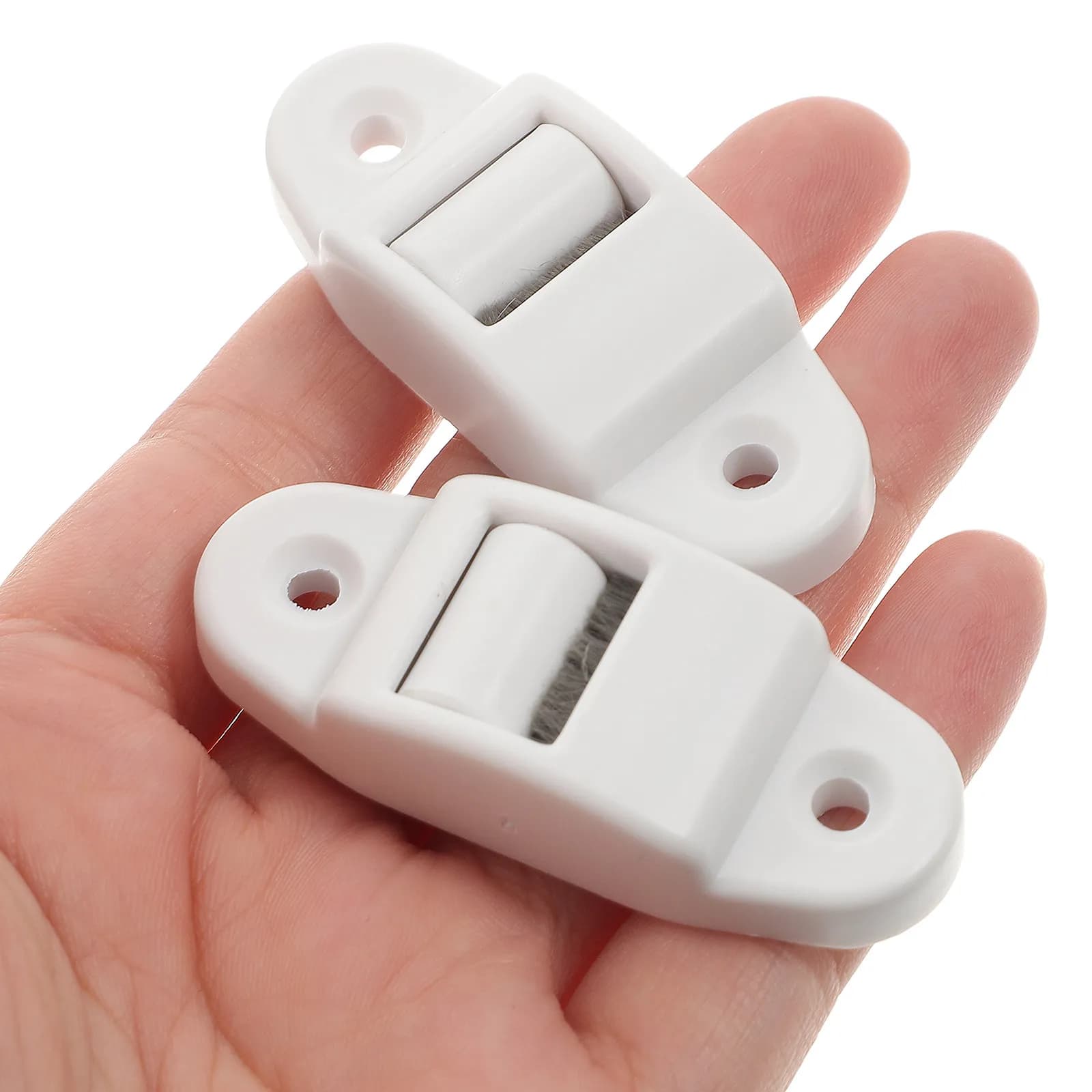 Set di 6 Rulli Guida in Plastica per Tapparelle, 14mm, Montaggio Superficiale per Finestre in Lega di Alluminio, Design Staccabile, Lunga Durata