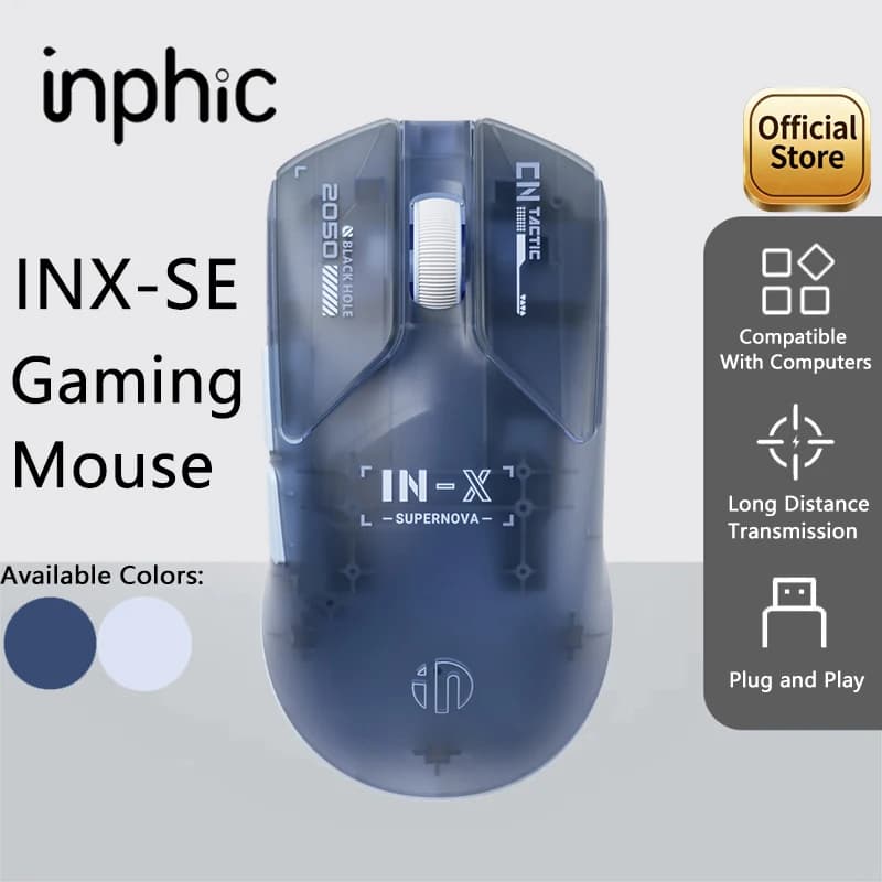 INPHIC IN-X SE Wireless Gaming Mouse 12800DPI Flagship Touch 1000HZ Wireless Mouse Suitable for Desktop Laptops