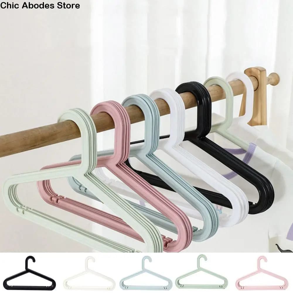 10 pezzi di plastica per bambini cappotti appendiabiti tracce stile nordico stendibiancheria antiscivolo grucce per bambini armadio