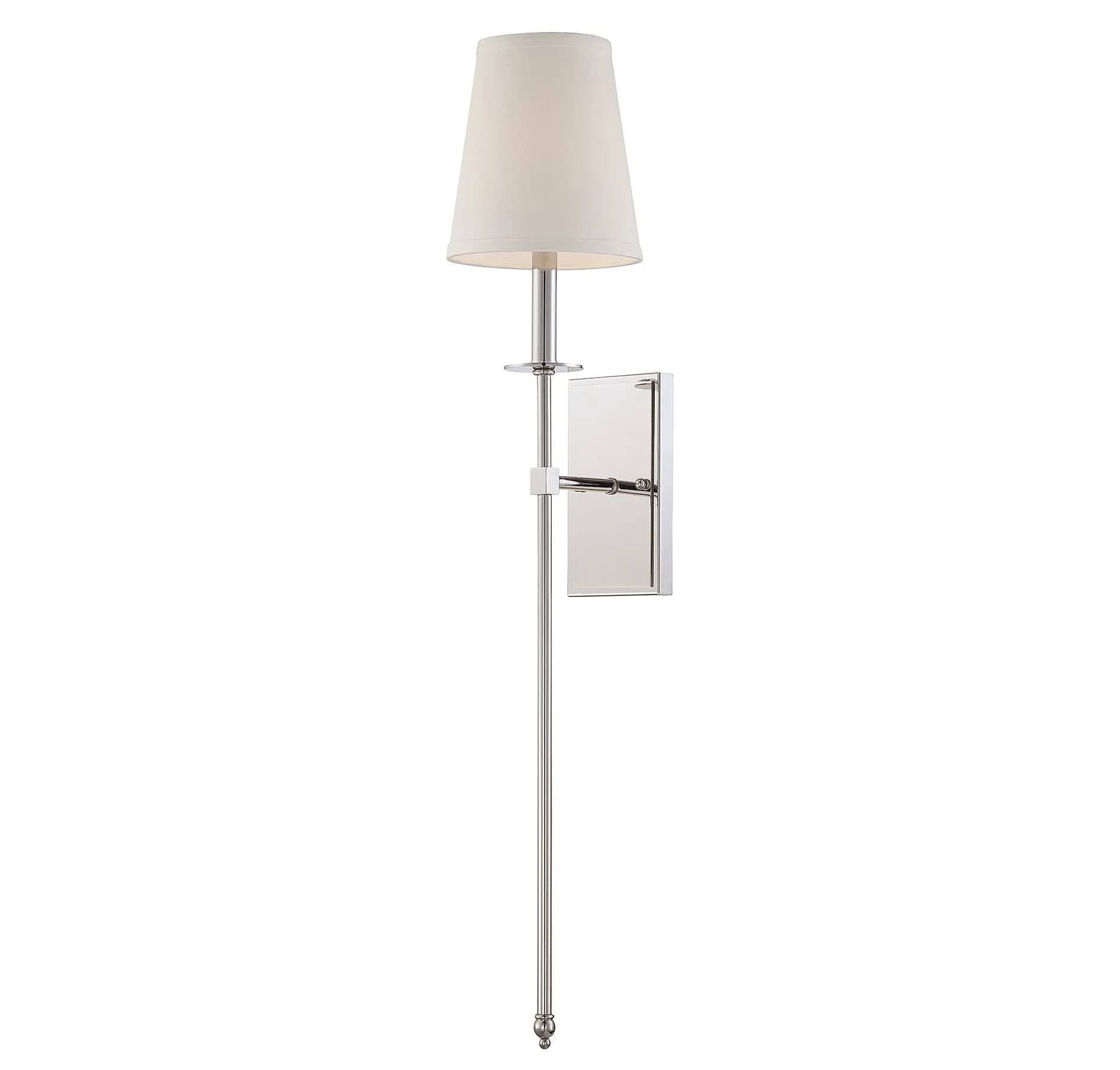 Moderna semplice lampada da parete a palo lungo minimalista Nordic camera da letto lampada da comodino soggiorno sfondo specchio da parete luce frontale
