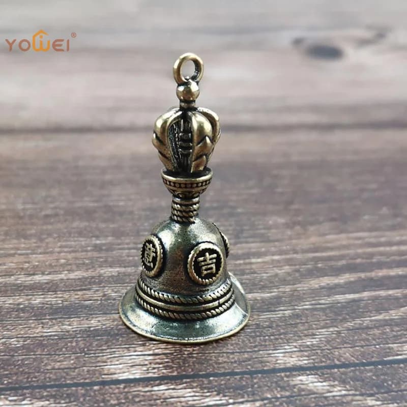 Brass Handicraft Magic Bell Wind Bell Tibetan Bronze Bell Pendant DIY Key Chain