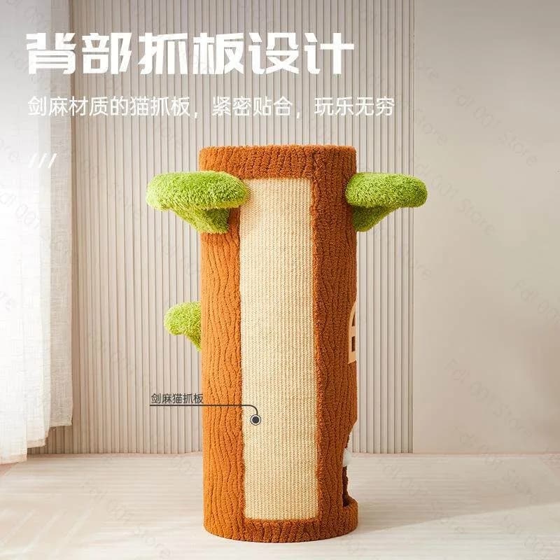 Floor-to-Ceiling Cat Tree Climbing Frame with Jumping Platform Condo Furniture Pet House Tower for Cats