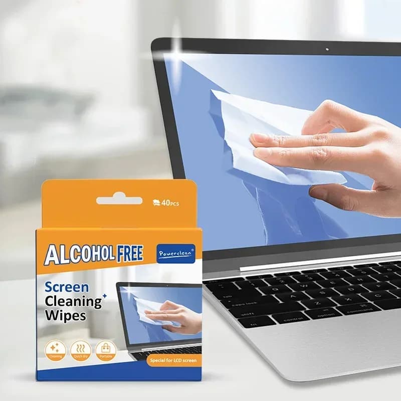 40-piece cleaners: dry and wet screen cleaners for cars, mobile phones, tablets, laptops, TVs and monitors