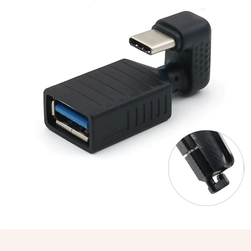 Adattatore OTG Type-C USB girevole femmina USB 3.0 Tablet Android Telefono Chiavetta USB esterna Mouse Tastiera