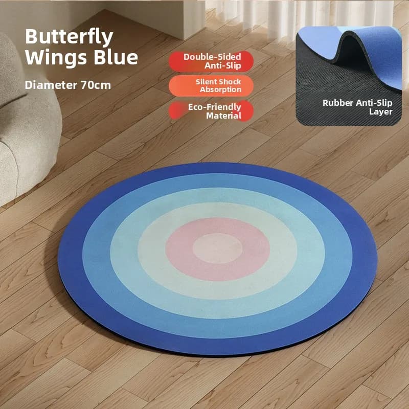 Modern Simple Rolling Mat for Sauce with Corde or Mat Silent Absorbent Soundproof for Fitness, Non-slip Fabric Mat for Yoga