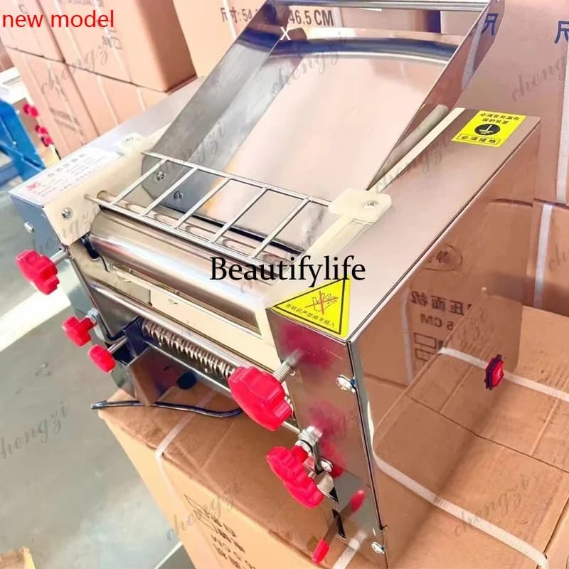 Electric Noodles Machine Stainless Steel Desktop Spaghetti Dough Press Sheeter Roller Kneading Pasta MakerDD182