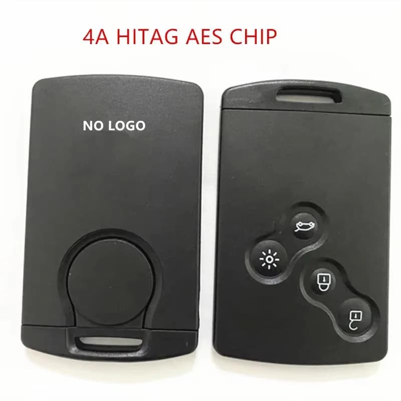 NESSUN LOGO! Keyless Go Vivavoce Smart Card Chiave remota per auto 4 pulsanti 433 MHz 4A Chip per Renault Clio IV 4 Captur 2009-2017