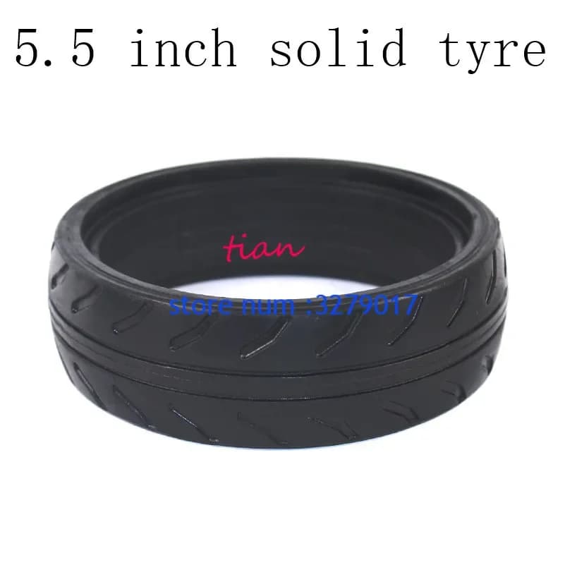 Free Shipping 5.5 Inch Rubber Solid Tire with Good Quality Fits for Electric Balanced Car Electric Scooter Baby Carrier