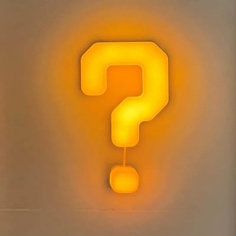 Creative Cartoon Question Style Night Light Pull Chain Activated Bedside Warm Atmosphere Lamp For Bedroom Kid Room Decor Gift