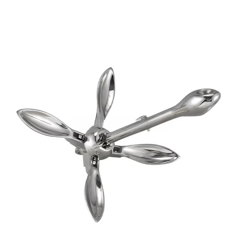 Power Marine Boat Accessories AISI316 Stainless Steel Grapnel Anchor Folding Anchor