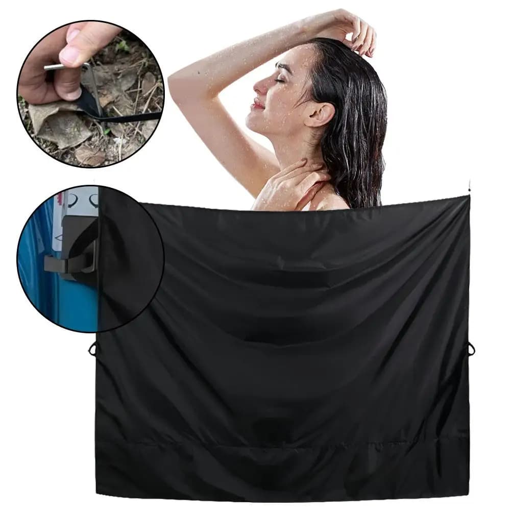 Camper Van Barn Door Privacy Tende Copertura Con Ganci Per Tenda Da Doccia Esterna Panno Puro Visiera Parasole Tende Copertura Auto-Sty O8H3