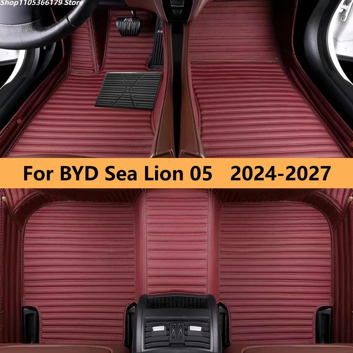 Tappetini Auto in Pelle Durevoli per BYD Sea Lion 05 2024 2025 2026 2027 - Accessori Interni Auto