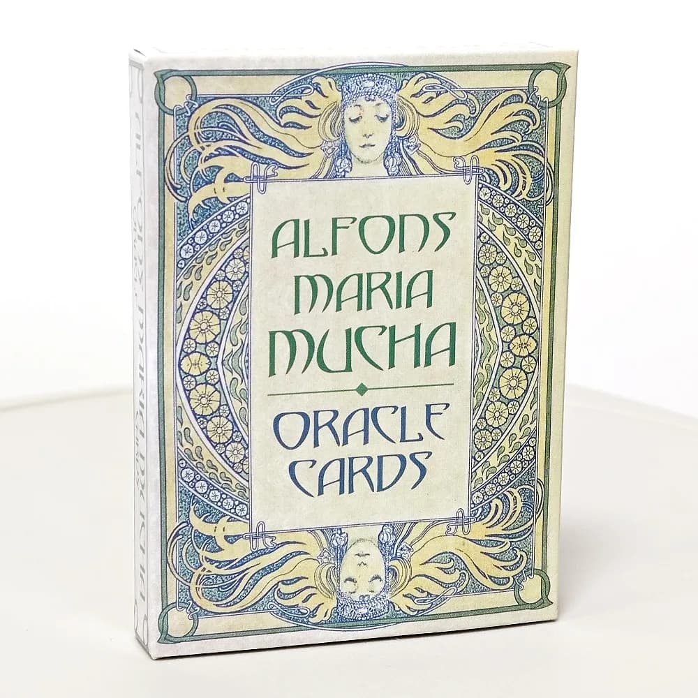Carte Alfons Maria Mucha Oracle da 10,4 * 7,3 cm 36 pezzi di carte dal movimento originale Art Nouveau