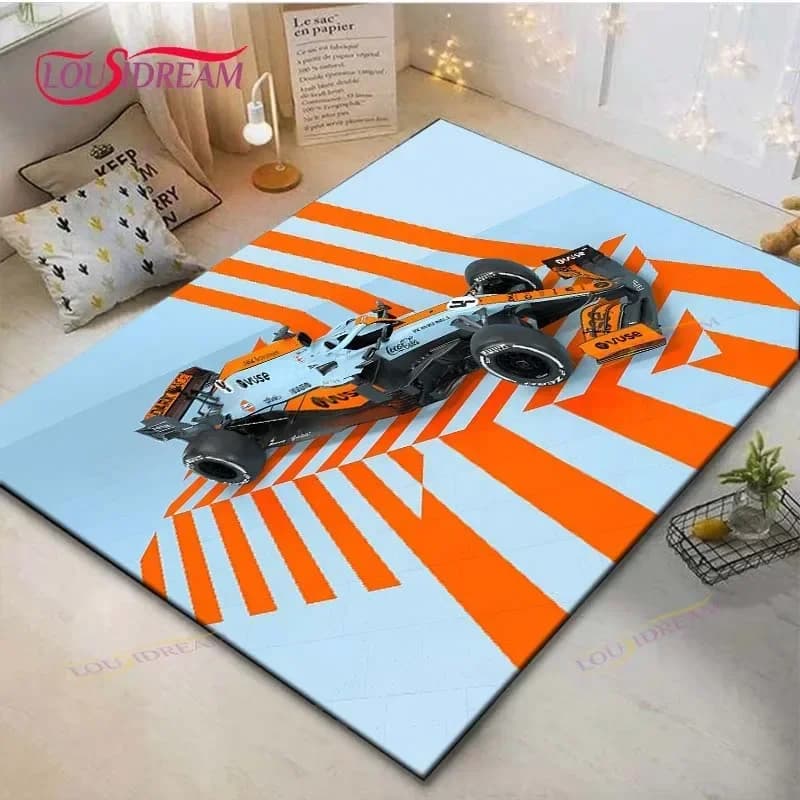 G-Gulf Racing Fashion Digital Printed Carpets Living Room Anti-slip Carpet for Kids Bedroom Carpet for Yoga Large Decor Carpet