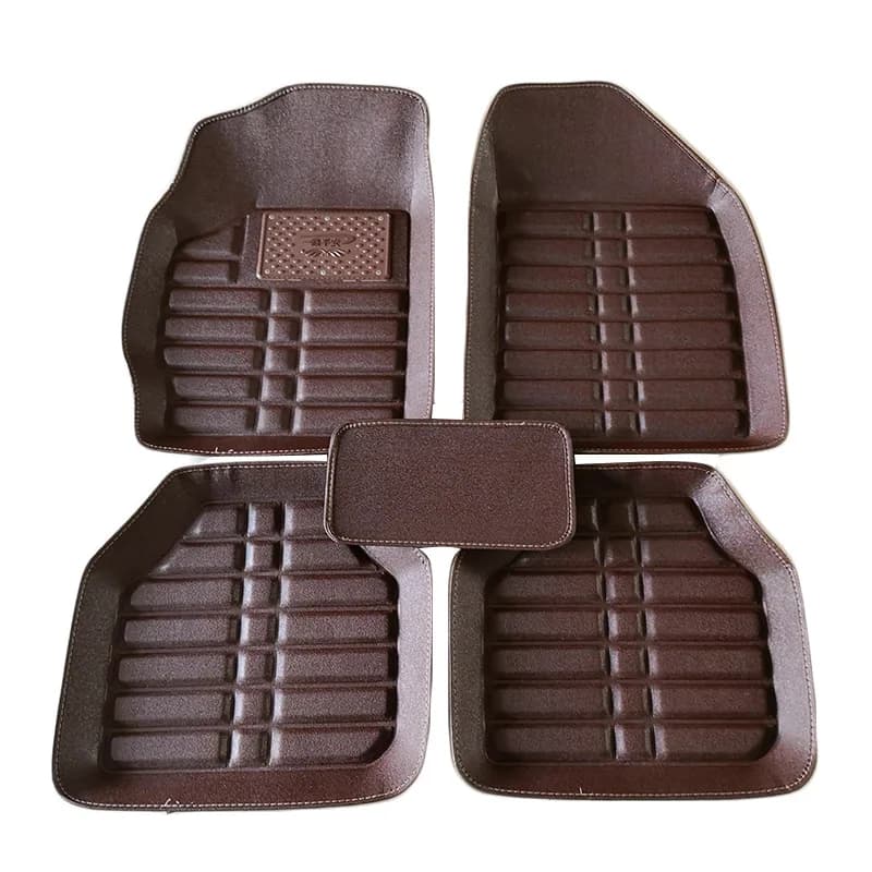 New luxury leather car mats for Peugeot E-208 e208 P21 2019 ~ 2023 Car accessories waterproof mats