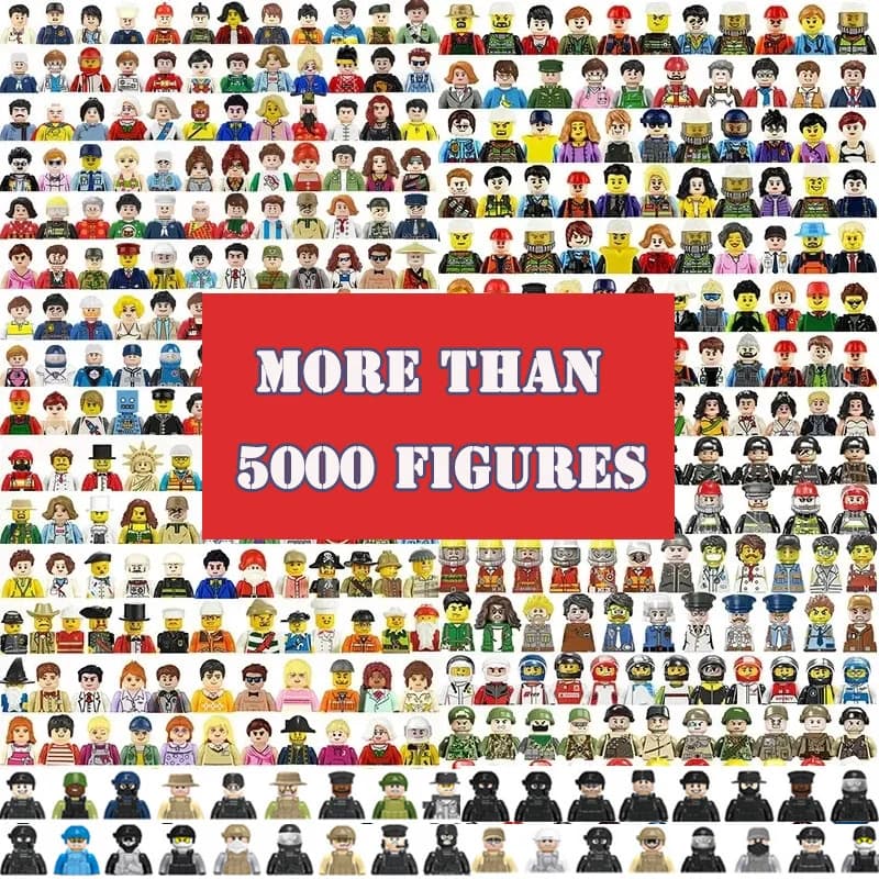 Kids Toys 200 More Random Mini Action Figures Building Blocks City Characters Toys For Birthdays Christmas Gifts For Girls