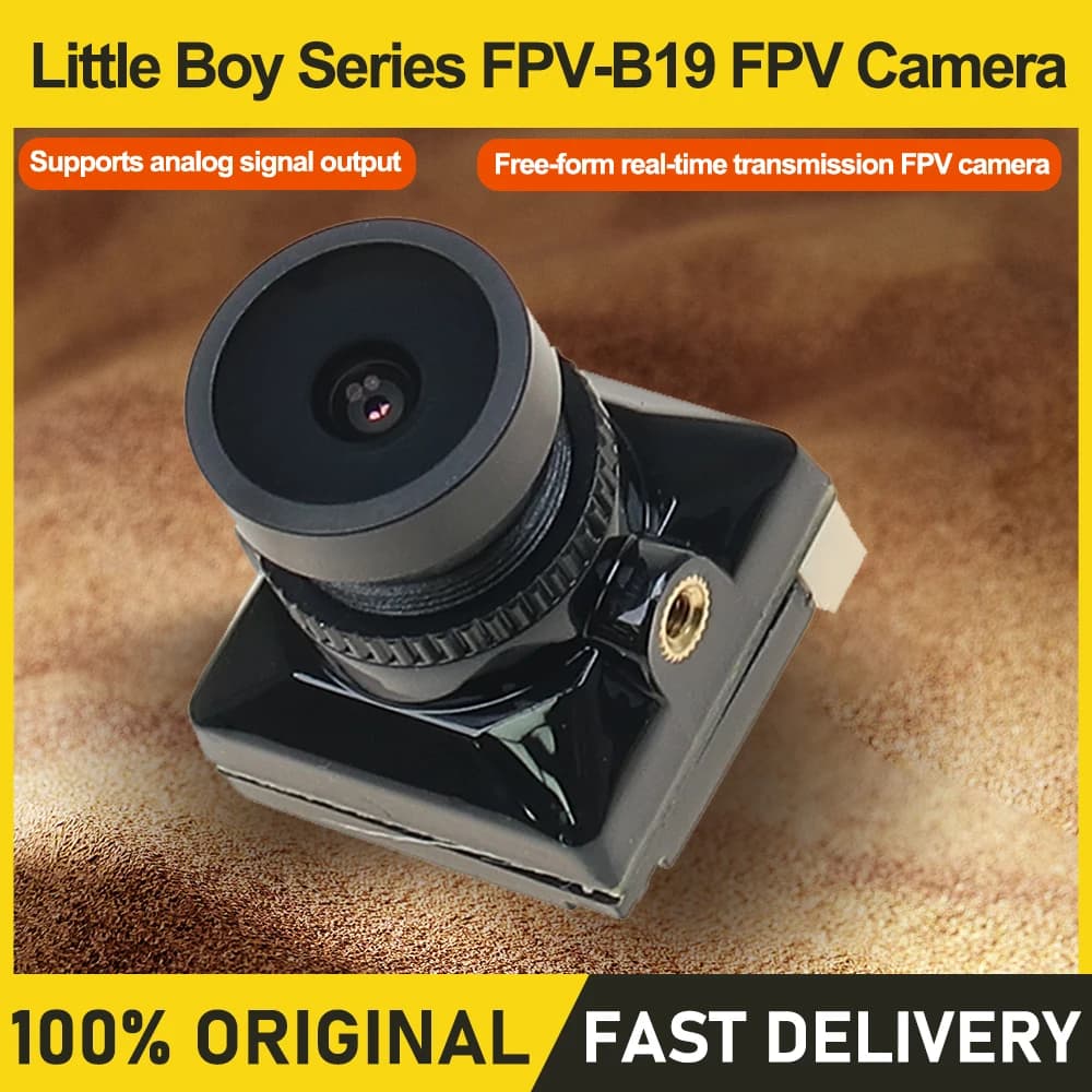 Telecamera FPV FPV-B19 serie Little Boy - Freestyle con trasmissione in tempo reale con uscita segnale analogico per droni e aerei RC