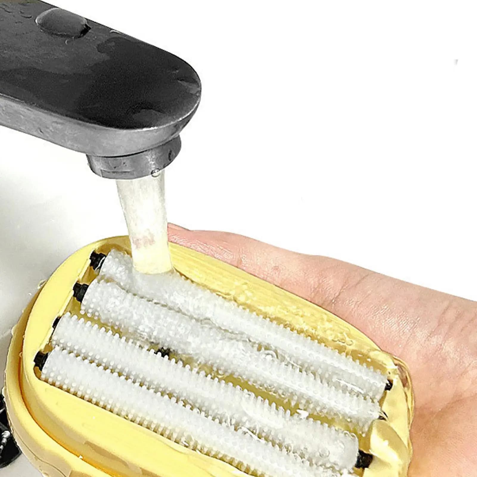 Spazzola per erogazione di sapone a setole morbide Pantaloni da bucato multifunzionali per uso domestico Calzino per scarpe Lavaggio a mano Strumento per la pulizia degli indumenti