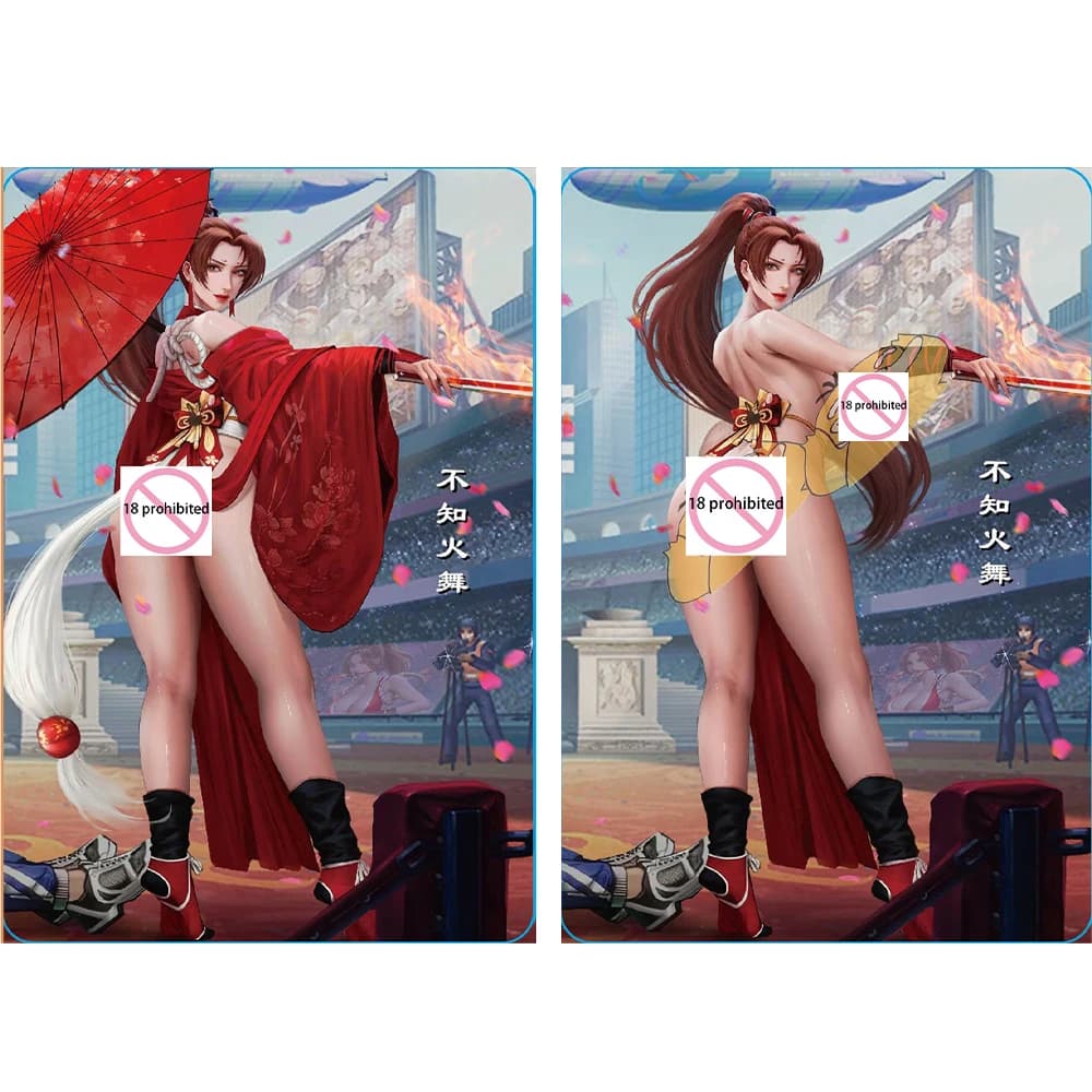 1 pz/set Mai Shiranui Sesso Fai Da Te Gioco Da Tavolo Carta Da Battaglia Auto Controllo Raccogliere Firma Trading Flash Card Anime Regalo Del Fumetto
