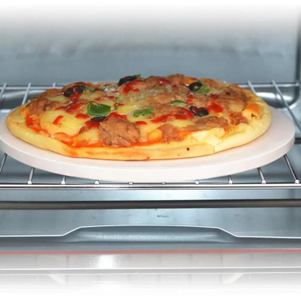1Pcs Heat Resistant Pizza Stone Cordierite Baking Plate Non Stick Surface for Even Cooking Home Baking Accessories