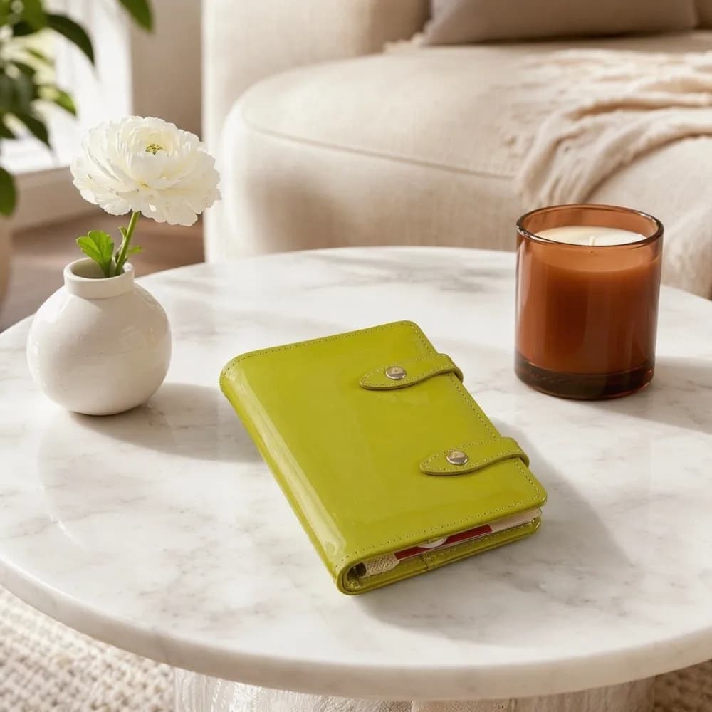 Memo Pads Pocket Planner Leather Cover Financial Record Book Mini Notepad Spiral Bound Multi-Purpose Business Memos Office