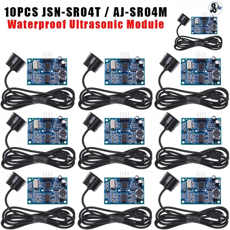 1-10PCS Modulo Ad Ultrasuoni Impermeabile JSN-SR04T/AJ-SR04M Sensore Trasduttore di Misurazione della Distanza Integrato A Prova di Acqua per Arduino