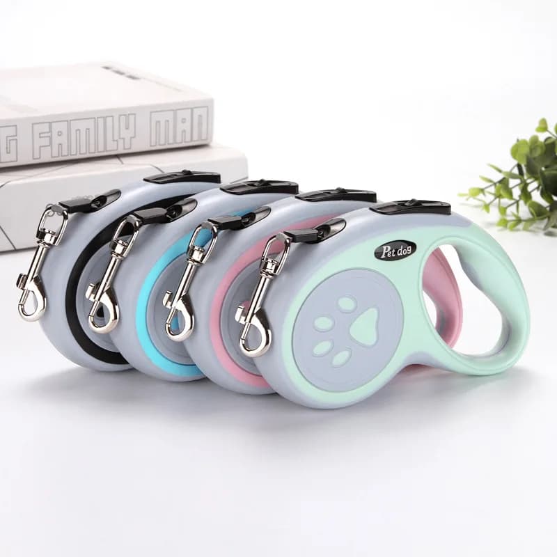 3m 5m Nylon Pet Dog Leash Automatic Retractable Extending Rope Puppy Walking Running Traction Roulette For Small Big Dogs Cats