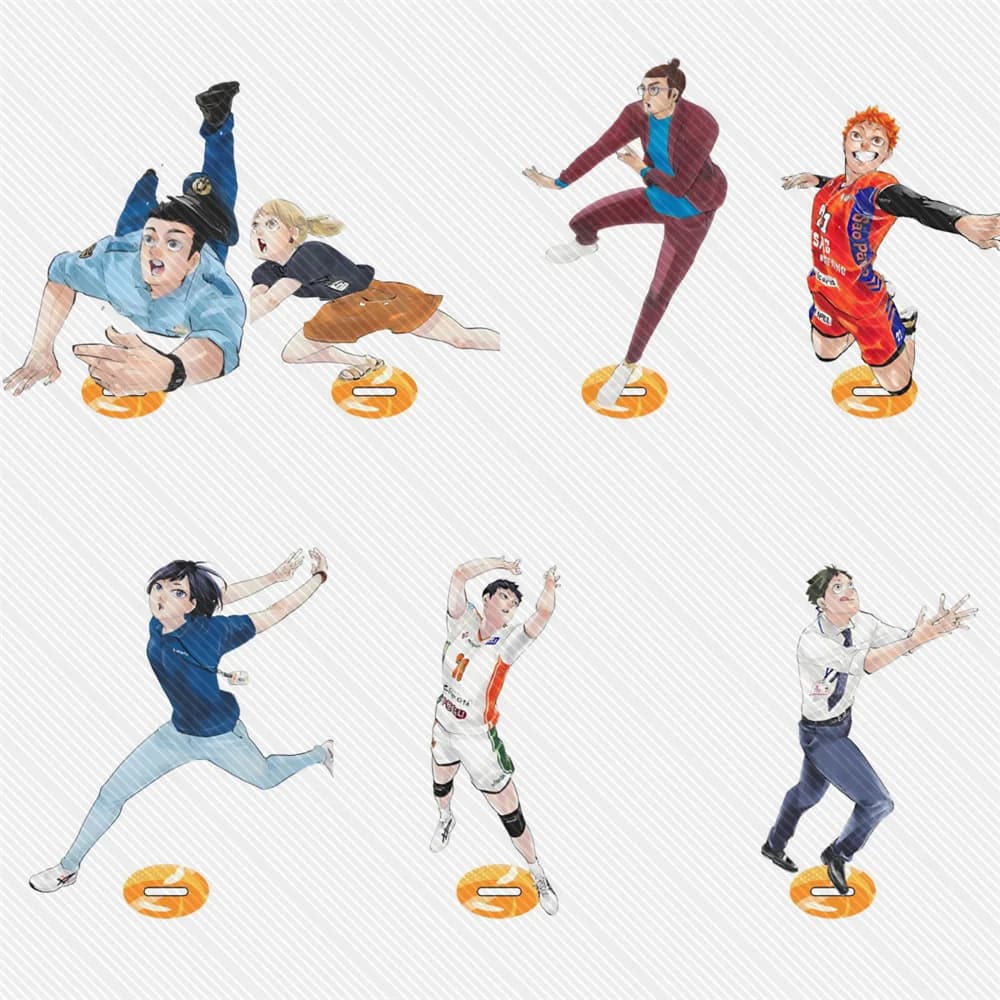 15cm Anime volleyball! Figure Acrylic Keychain Model Cosplay Characters Ornament Accessories Christmas Collection Gifts