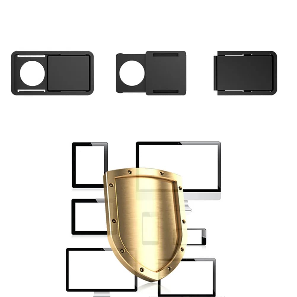 Copri webcam da 3 pezzi, copriobiettivo scorrevole, protezione per la privacy, per laptop, tablet, smartphone, fotocamera compatta in materiale resistente al calore