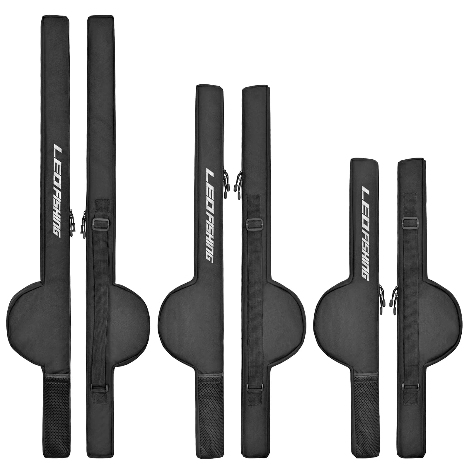 Borsa per canna da pesca 85 cm/106 cm/126 cm Borsa per mulinello per canna da pesca portatile Borsa per tracolla Borsa protettiva per attrezzatura Custodia durevole
