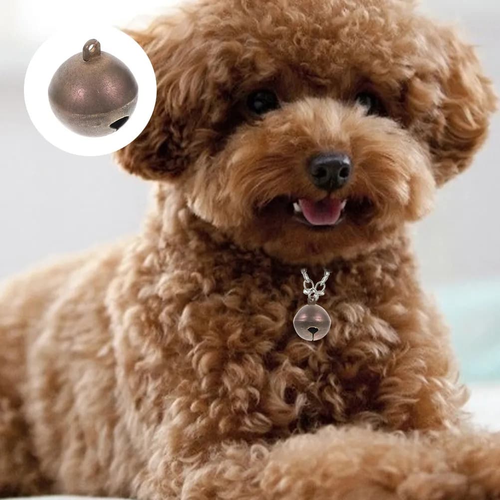 8 Pezzi Campanelli in Rame per Collare Cane, Piccoli Campanelli Stile Vintage, Ciondoli per Collare Animale Domestico, Mini Campanelli Pendenti per Artigianato, Ciondoli a Campanello
