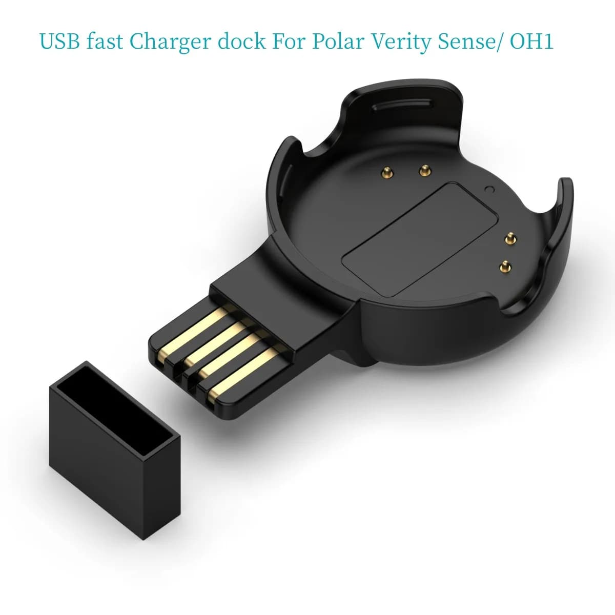 Dock per caricabatterie rapido USB per caricabatterie per smartwatch Polar Verity Sense OH1