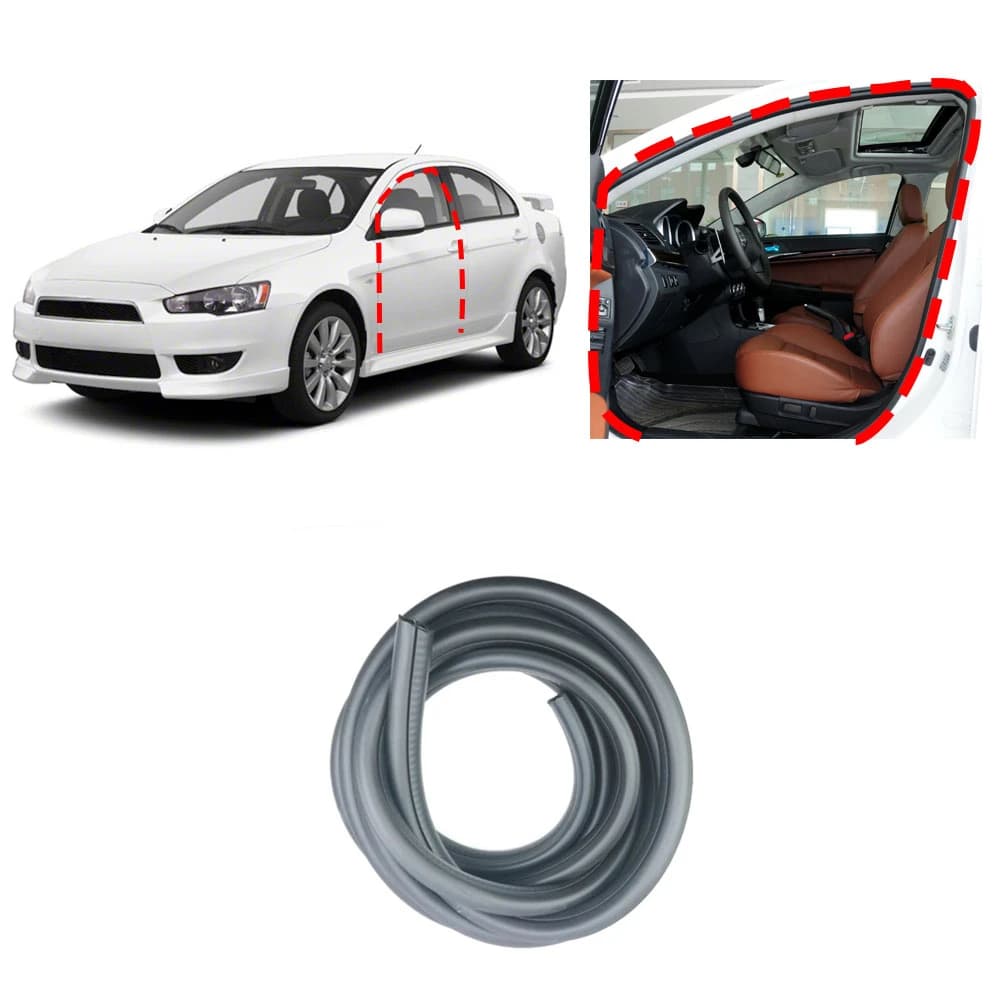 1 Piece Door Rubber for Lancer Rain Seal Strip for Fortis CX CY CZ Weather Proof for Evo 10 X on Car Frame No Clips 5921A003