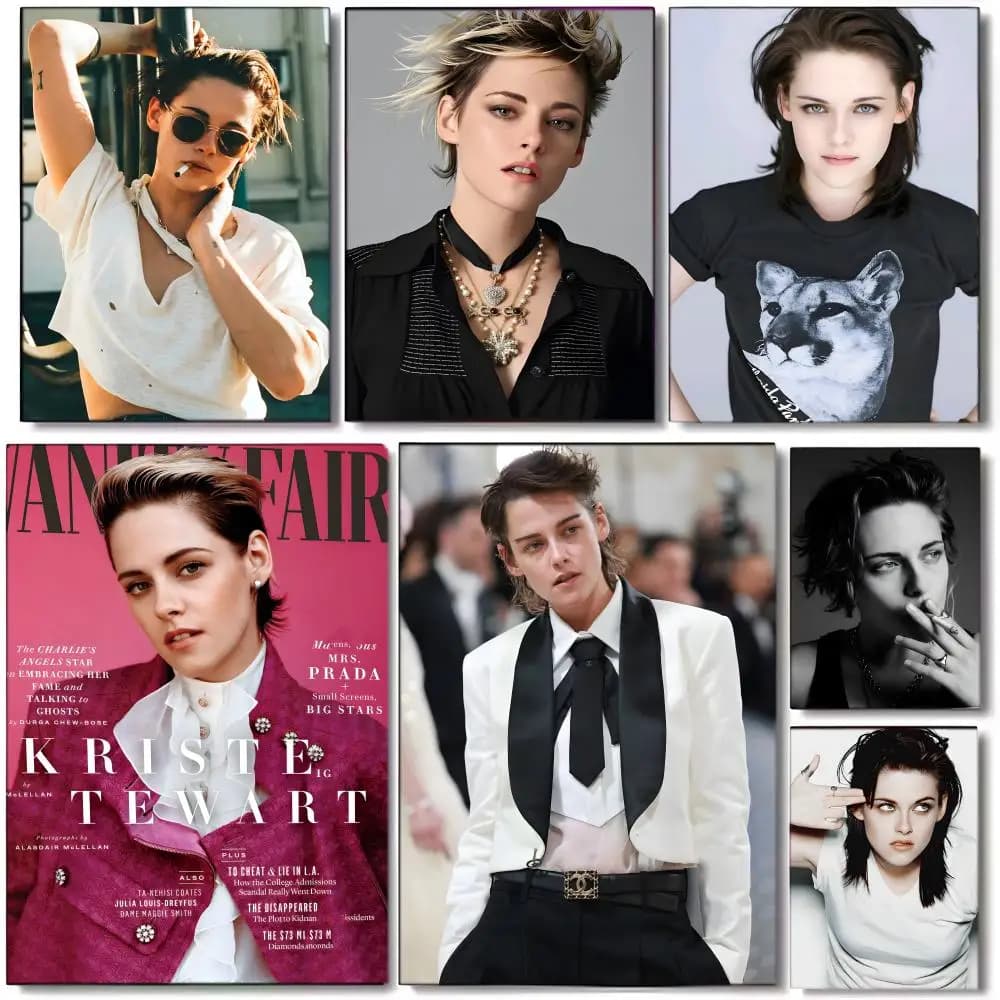 K-Kristen Stewart author's poster, artistic wall print, suitable for living room, bedroom, bar, living room, home decorations, gift