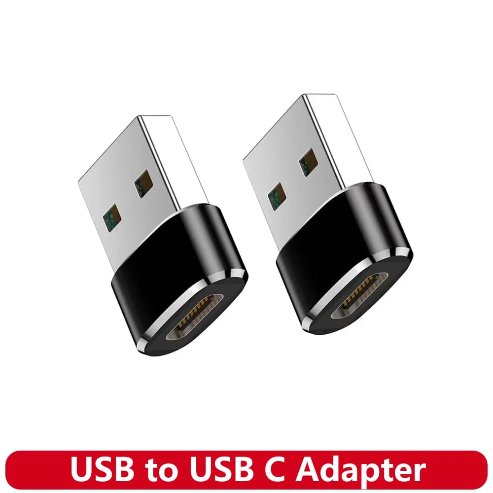 USB to USB C Adapter for iPhone 17 Adapter from USB C Female to USB Male for Car Charger Type C Converter for Apple 16 for Samsung Galaxy